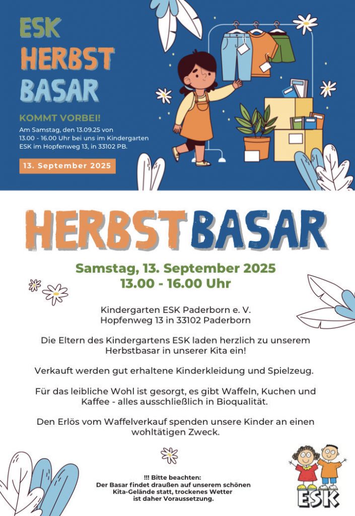Herbstbasar im ESK am 13.09.2025